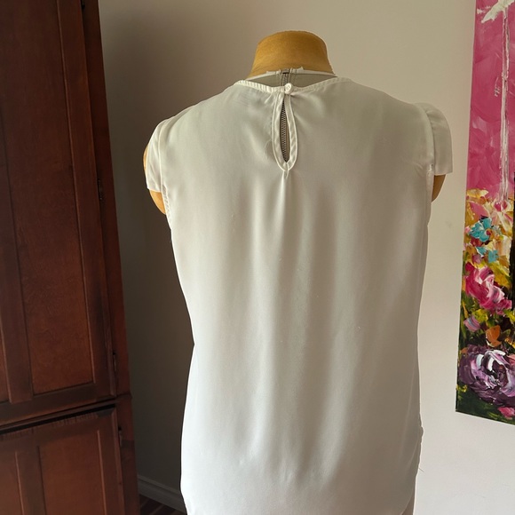 Ladies Sleeveless Dress Blouse. THX, thanks collection. White. EUC Size M. - Picture 6 of 6
